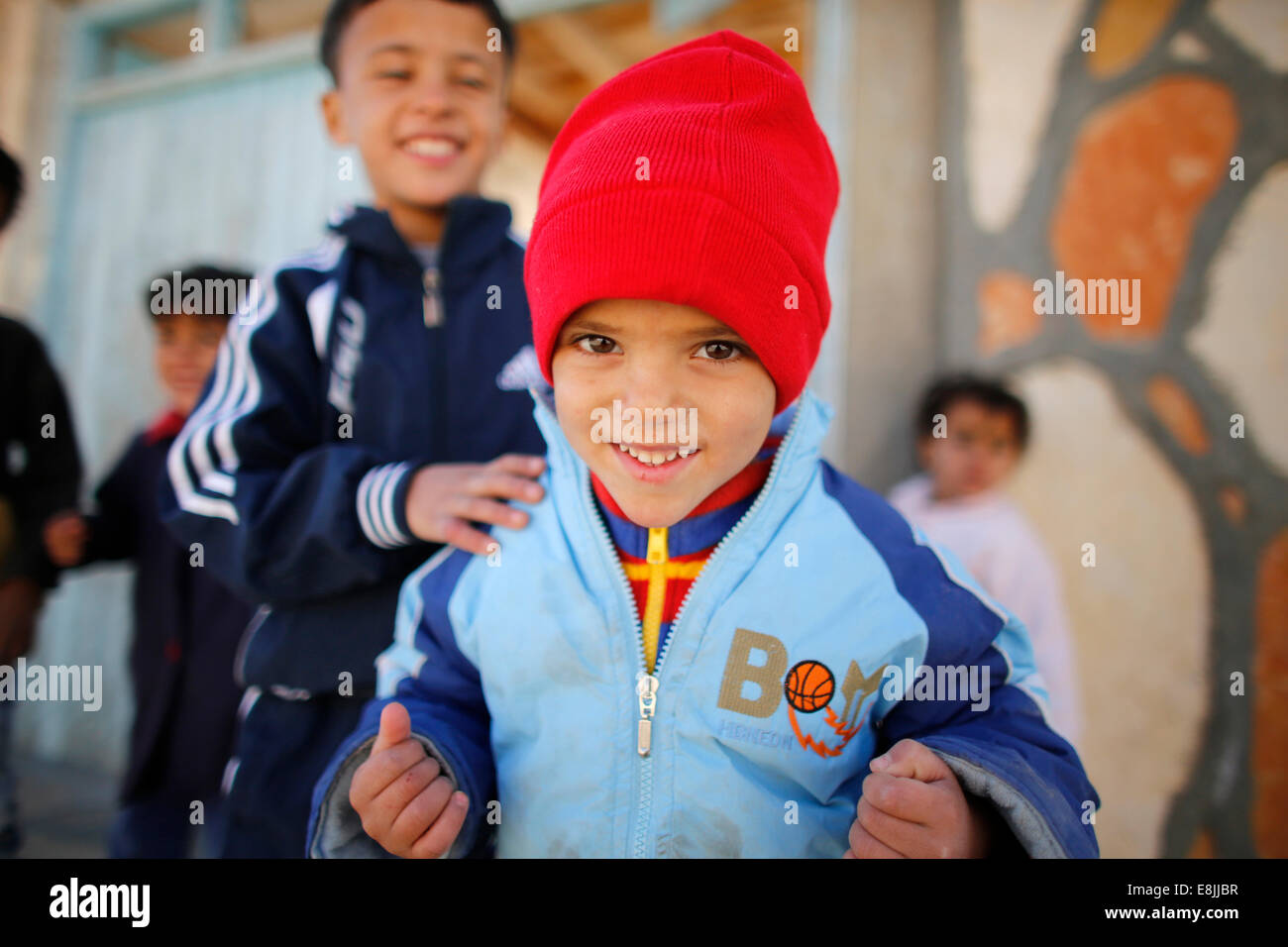 Enfants tunisiens Banque D'Images