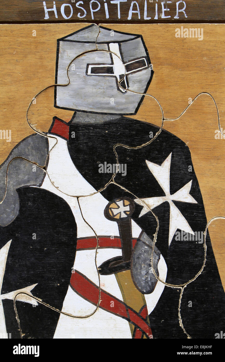 Chevalier hospitalier. Banque D'Images