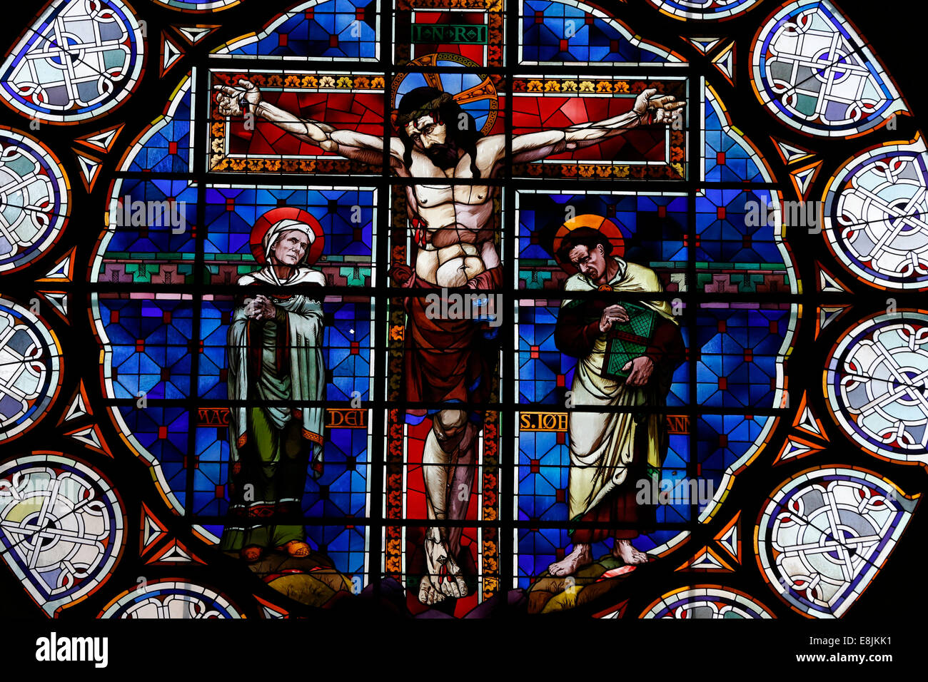Crucifixion. Le Christ sur la croix. Banque D'Images