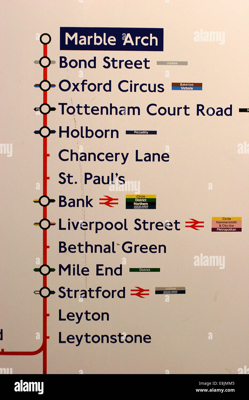 London tube map Banque de photographies et d'images à haute résolution -  Alamy