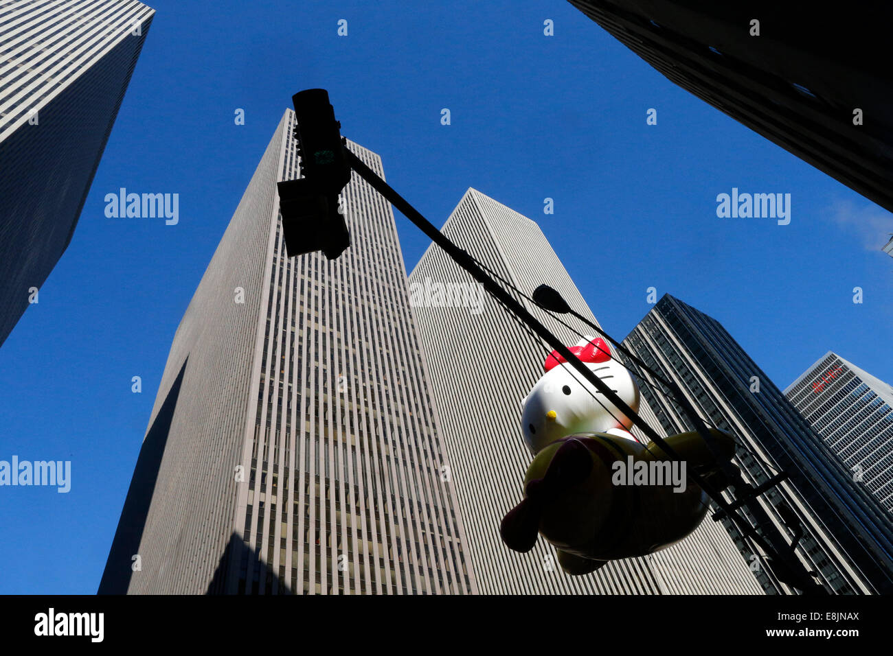 Bonjour Kitty. Macy's Thanksgiving Day Parade. Banque D'Images