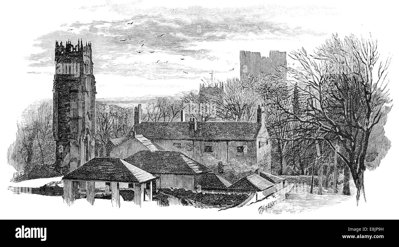 Les trois tours Richmond vers 1880 Banque D'Images