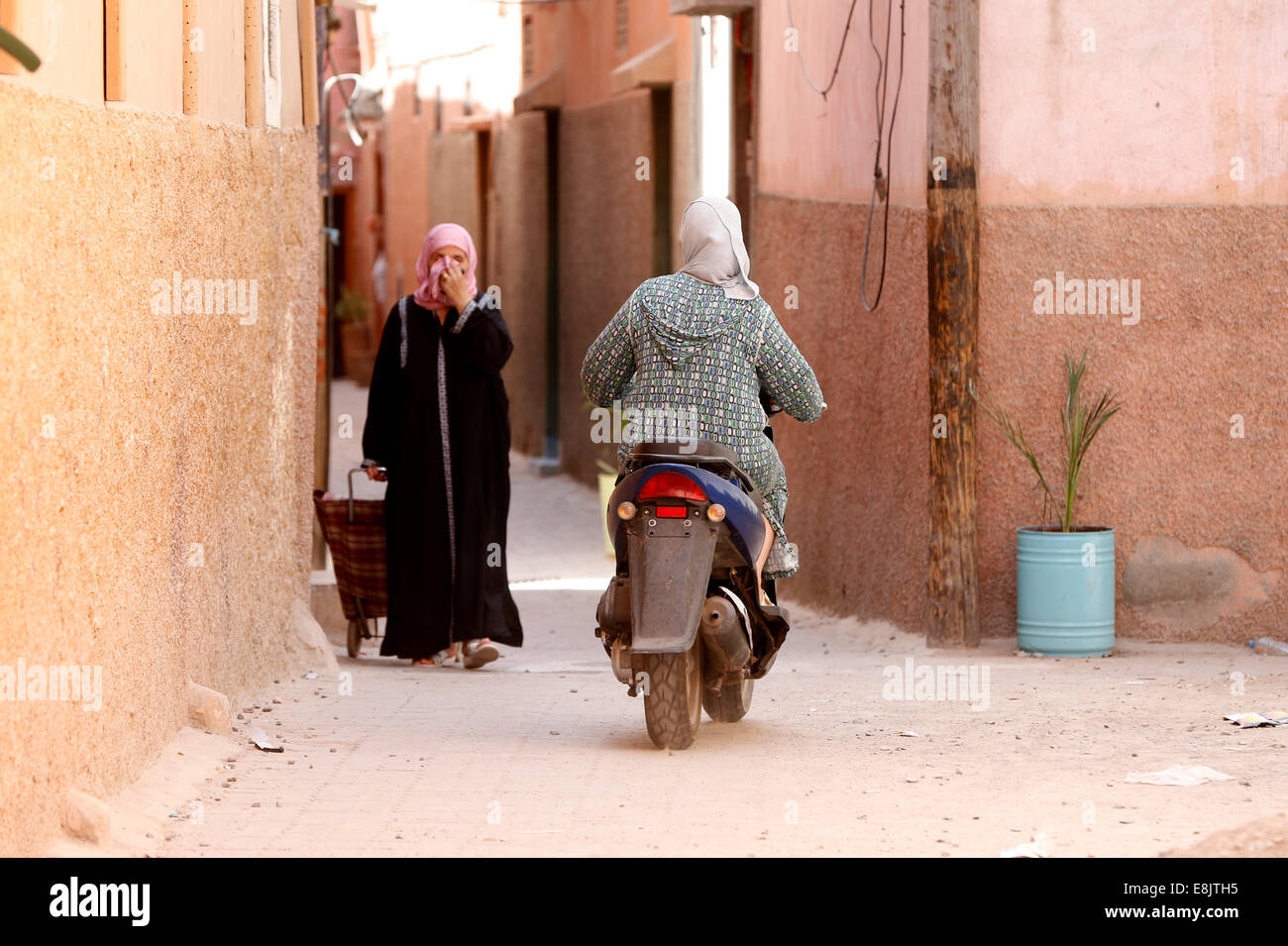 La médina (vieille ville). Banque D'Images