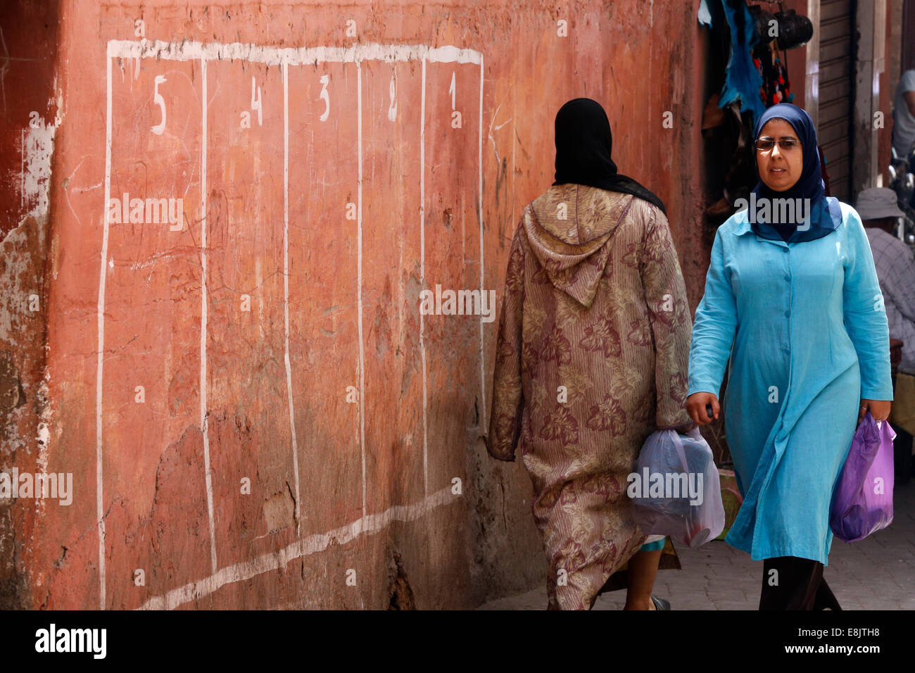 La médina (vieille ville). Banque D'Images