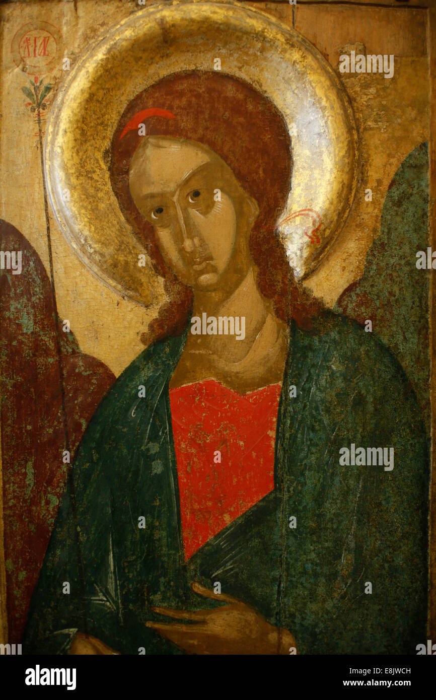 Le Musée Russe. L'archange Gabriel. Première moitié du 15ème siècle. Banque D'Images