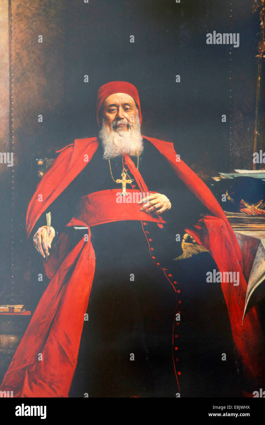 La peinture du Cardinal Lavigerie par Léon Bonnat (1888) Banque D'Images