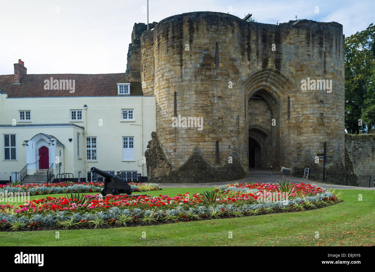 Tonbridge Castle dans le Kent Banque D'Images