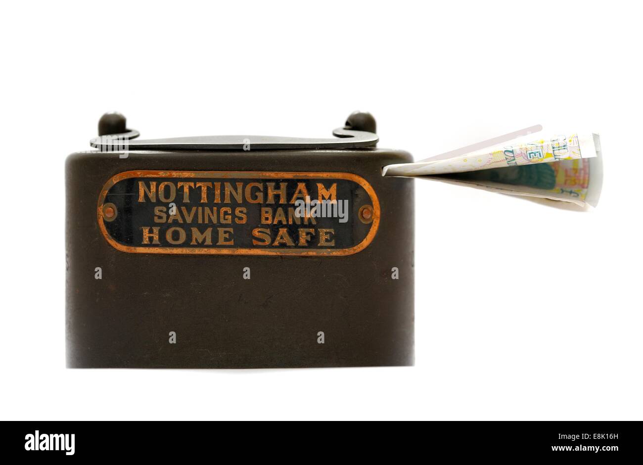 Ancienne Banque d'épargne de Nottingham home safe money box England uk Banque D'Images