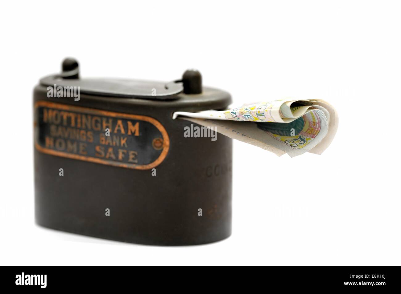 Ancienne Banque d'épargne de Nottingham home safe money box England uk Banque D'Images