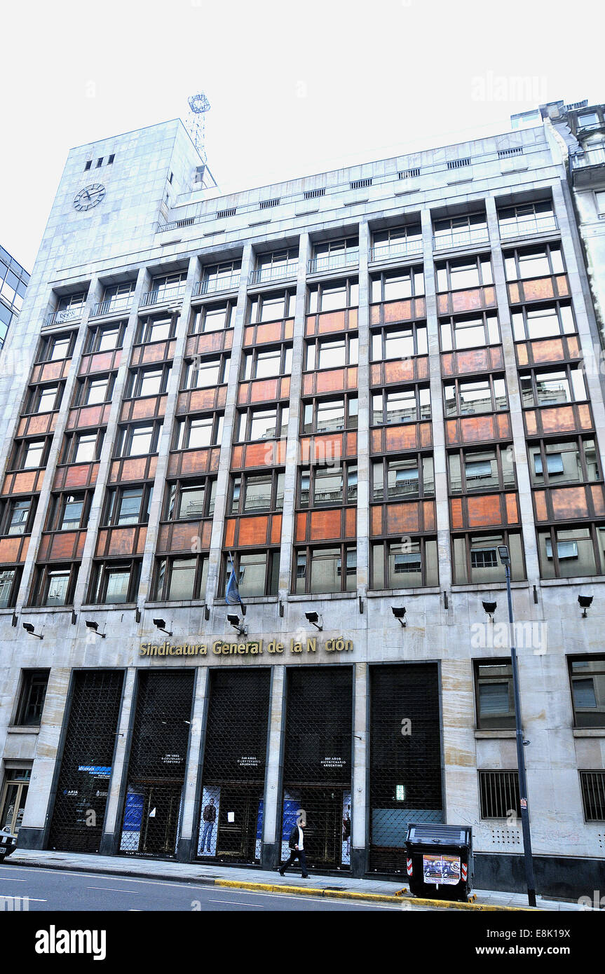 Sindicatura General de la Nacion building Buenos Aires Argentine Banque D'Images