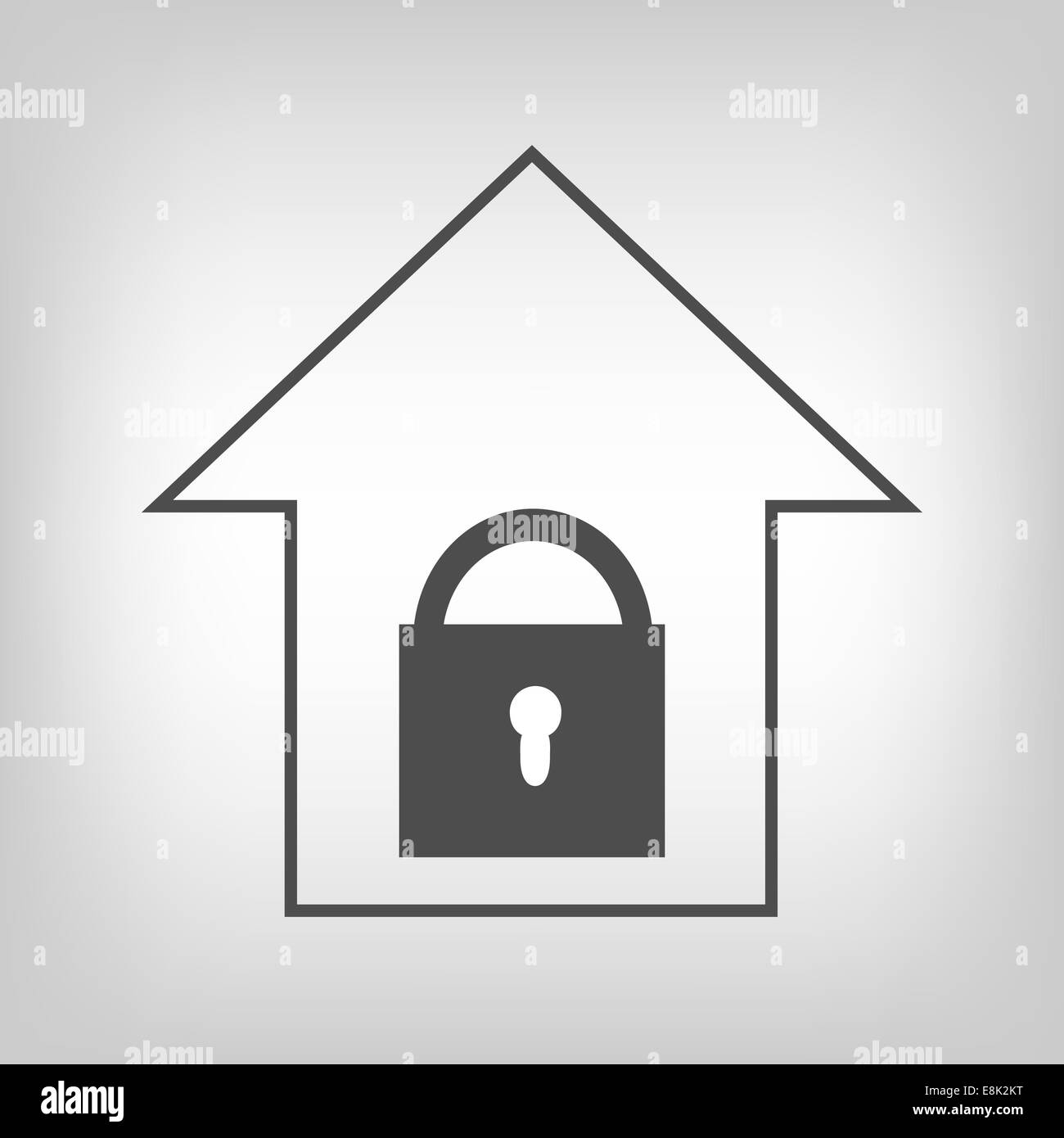 Maison avec serrure Banque D'Images
