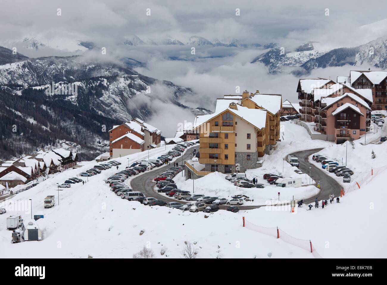 Station de ski Banque D'Images