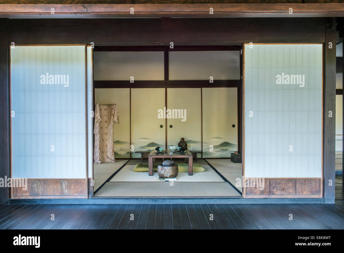 États-unis, Californie, Pasadena, le Jardin botanique de Huntington, japonais chambre grand format (tailles disponibles) Banque D'Images