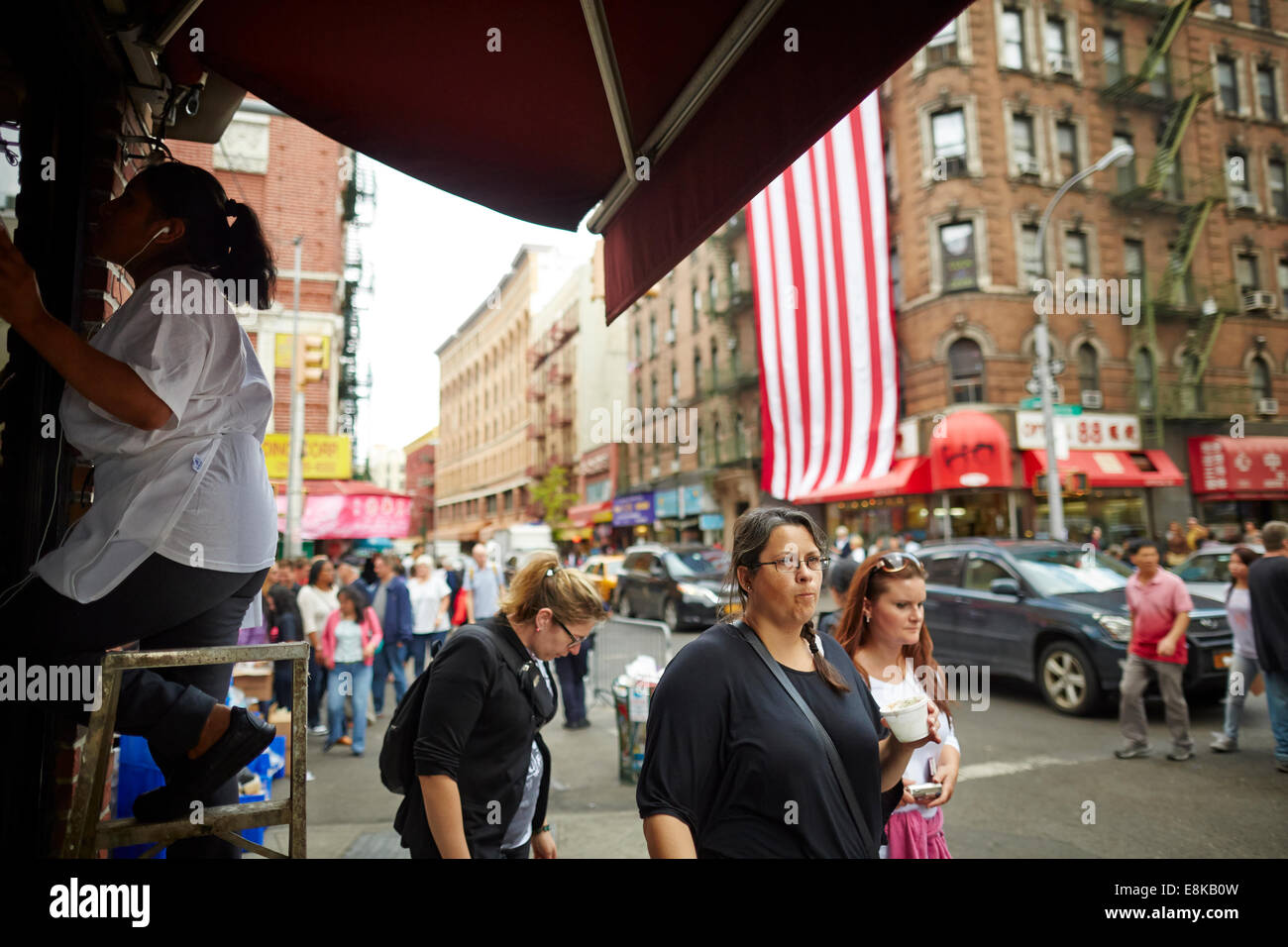 New York City New York, Manhattan shopping dans le quartier chinois Banque D'Images