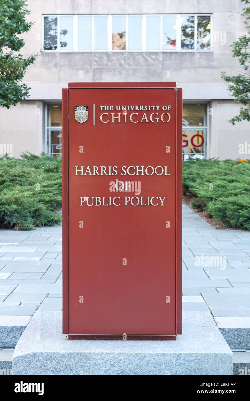 CHICAGO, ILLINOIS, USA - Octobre 8, 2014 : l'Université de Chicago Harris School of Public Policy à Chicago, IL, USA le 8 octobre 2 Banque D'Images