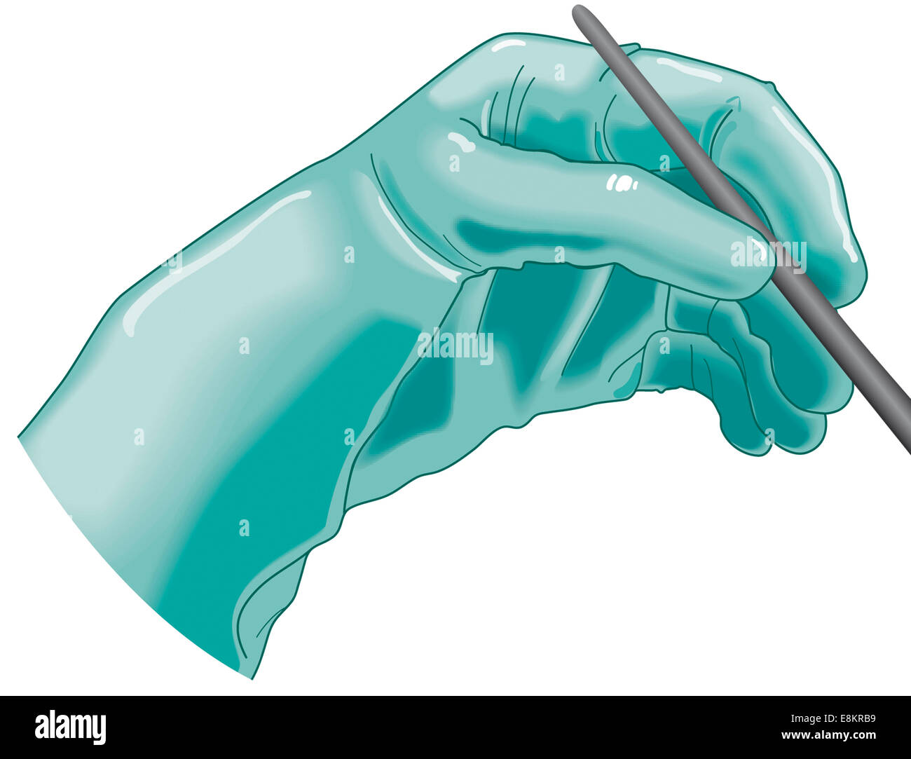 Un chirurgien de la main. Banque D'Images