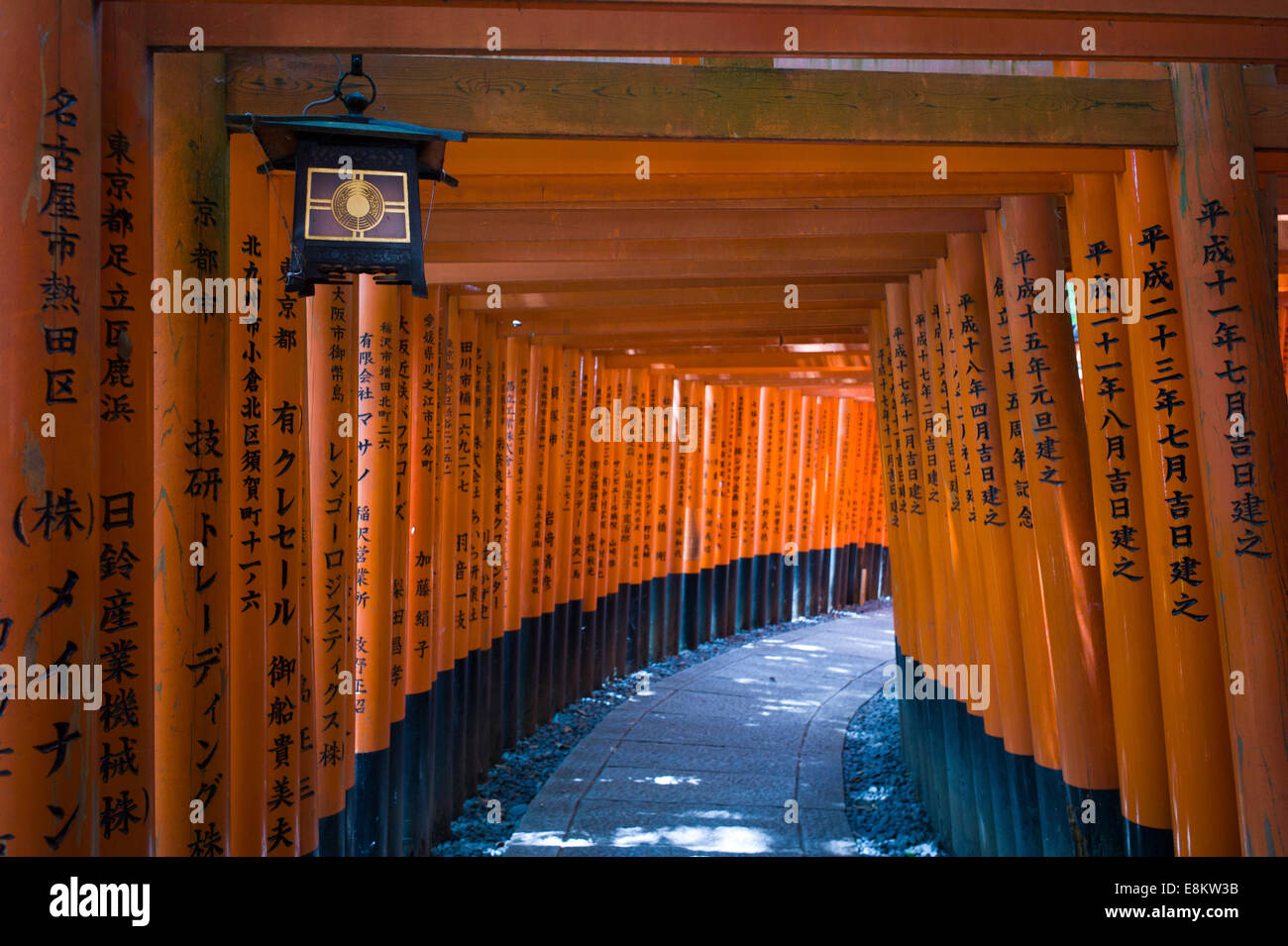 Fushimi Inari Taisha, Kyoto, Japon. Banque D'Images