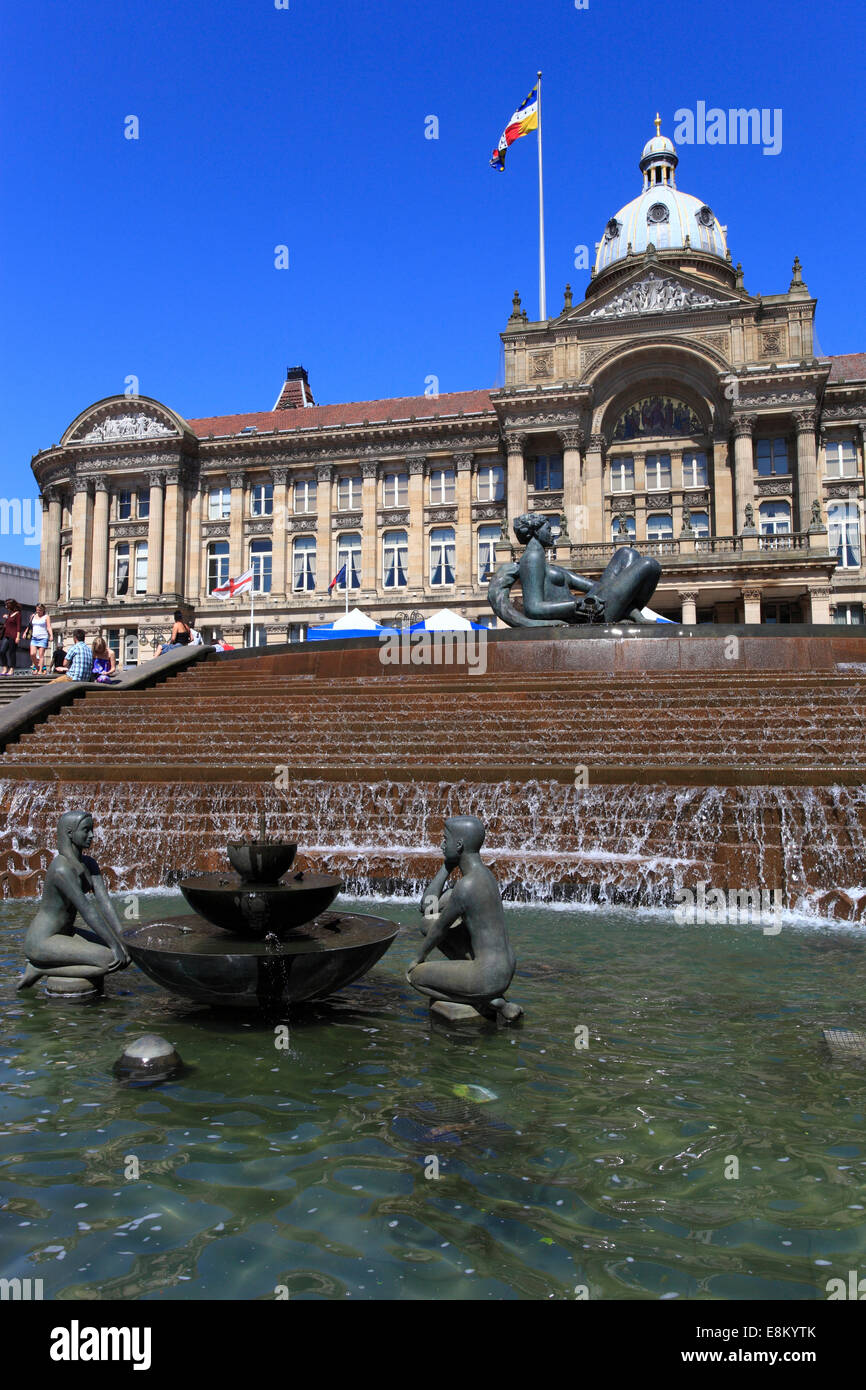 La Rivière, Victoria Square, Birmingham, Midlands, Angleterre, Europe Banque D'Images