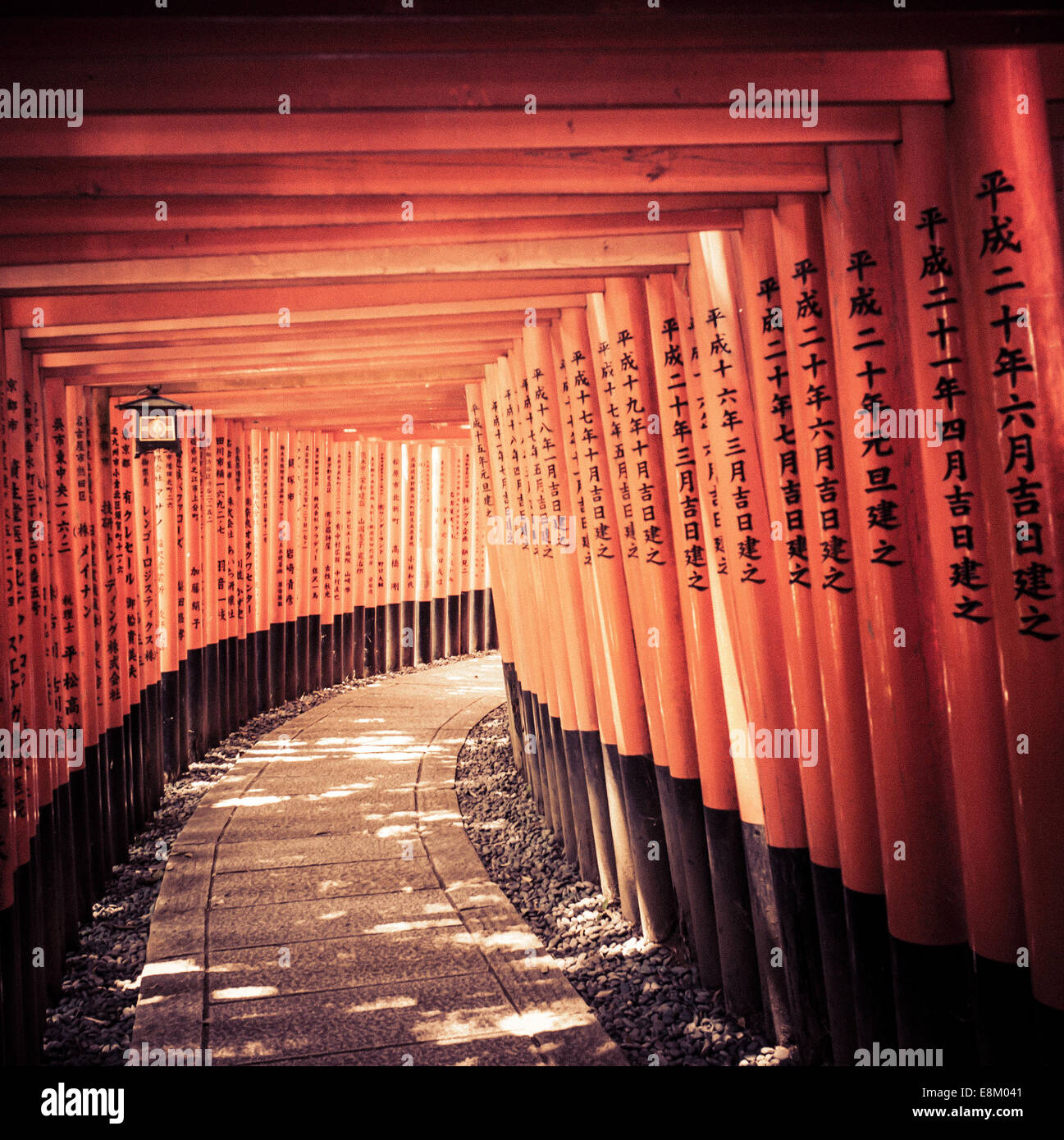 Fushimi Inari Taisha, Kyoto, Japon. Banque D'Images