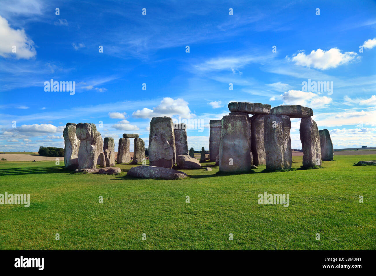 Monument préhistorique de Stonehenge Wiltshire en Angleterre. Banque D'Images