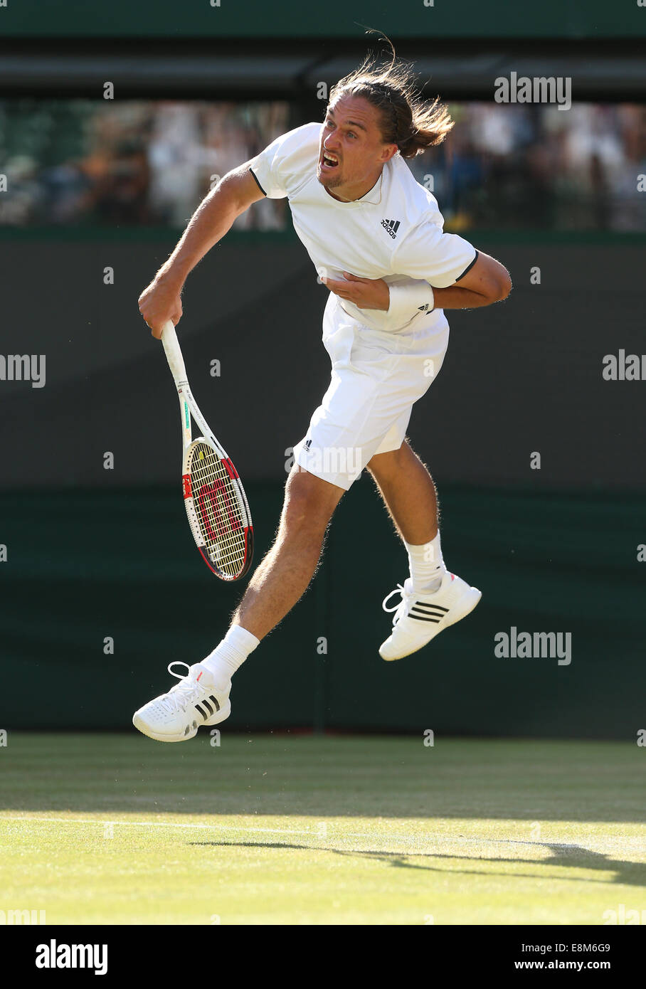 Alexandr Dolgopolov (UKR),de Wimbledon 2014,Londres,Angleterre. Banque D'Images