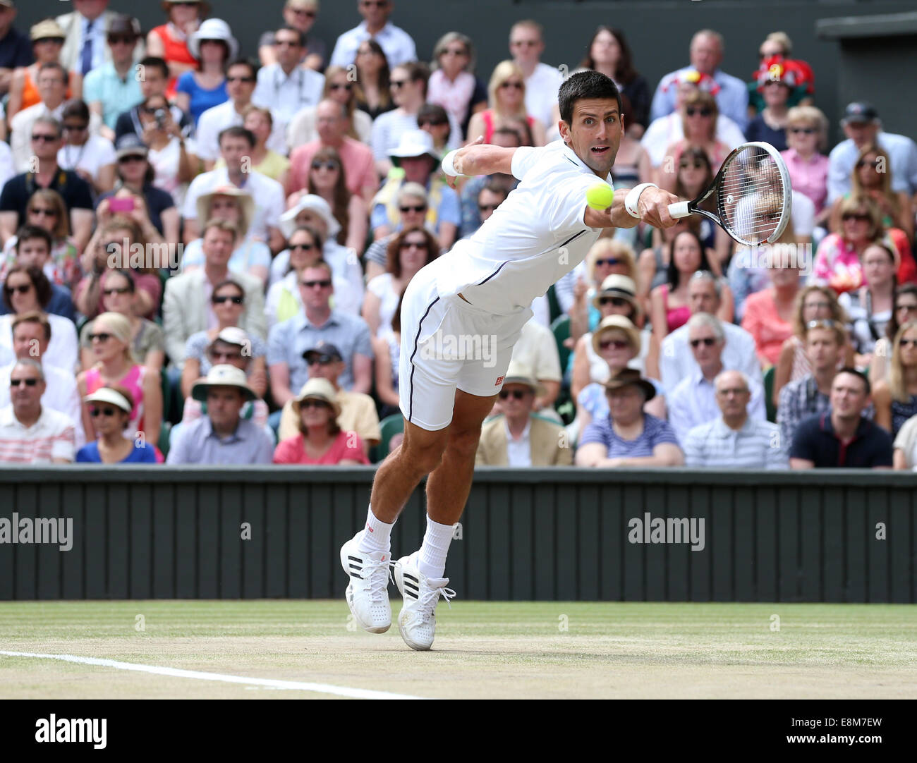Novak Djokovic (SRB),de Wimbledon 2014,Londres,Angleterre. Banque D'Images