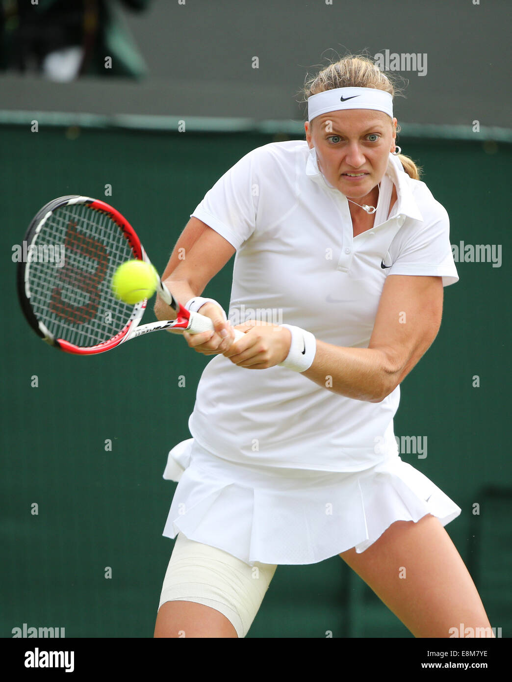 Petra Kvitova (CZE), de Wimbledon 2014 , Londres, Angleterre, Banque D'Images