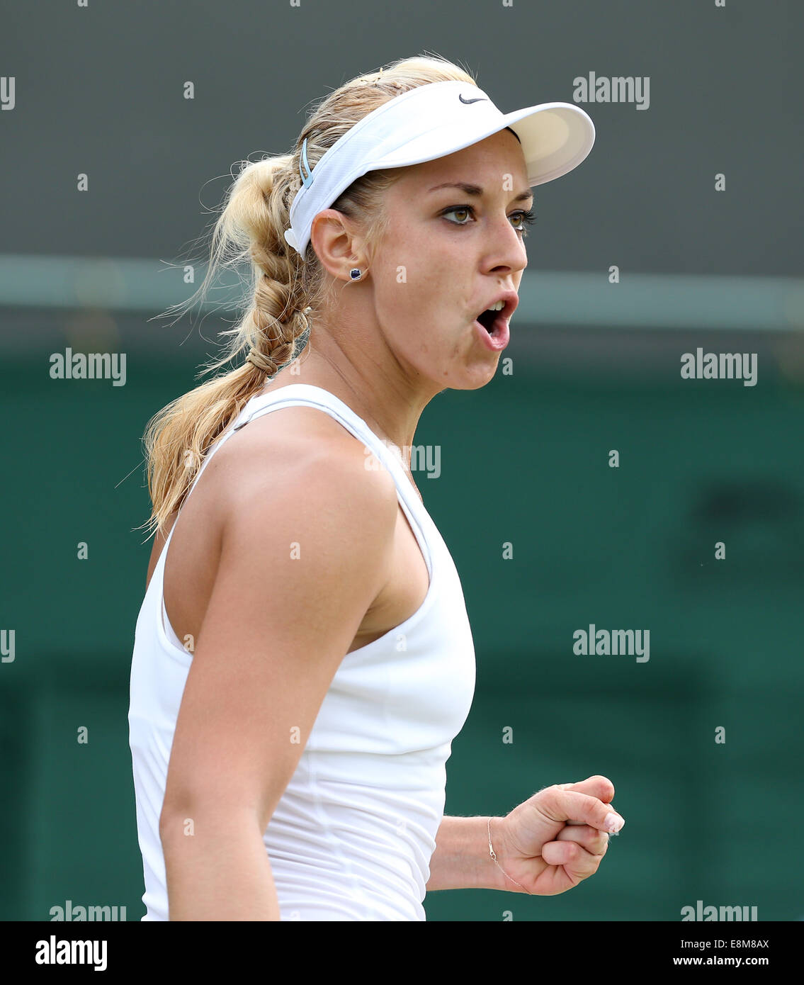 Sabine Lisicki (GER) , de Wimbledon 2014, Tournoi de tennis du Grand Chelem, Londres, Angleterre, Banque D'Images