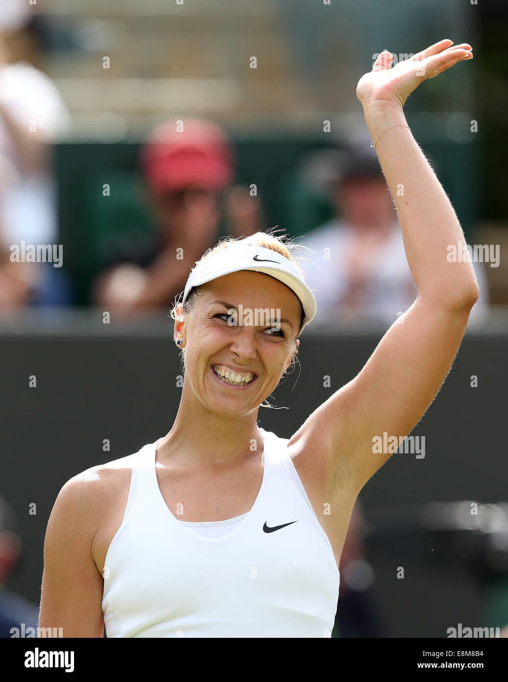 Sabine Lisicki (GER) , de Wimbledon 2014, Tournoi de tennis du Grand Chelem, Londres, Angleterre, Banque D'Images