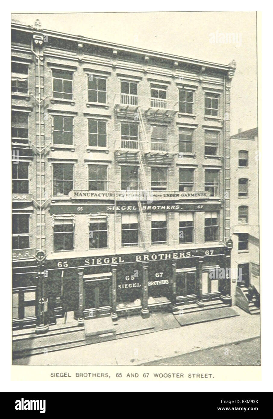 (King1893NYC) pg894 SIEGEL FRÈRES, 65 et 67 WOOSTER STREET Banque D'Images