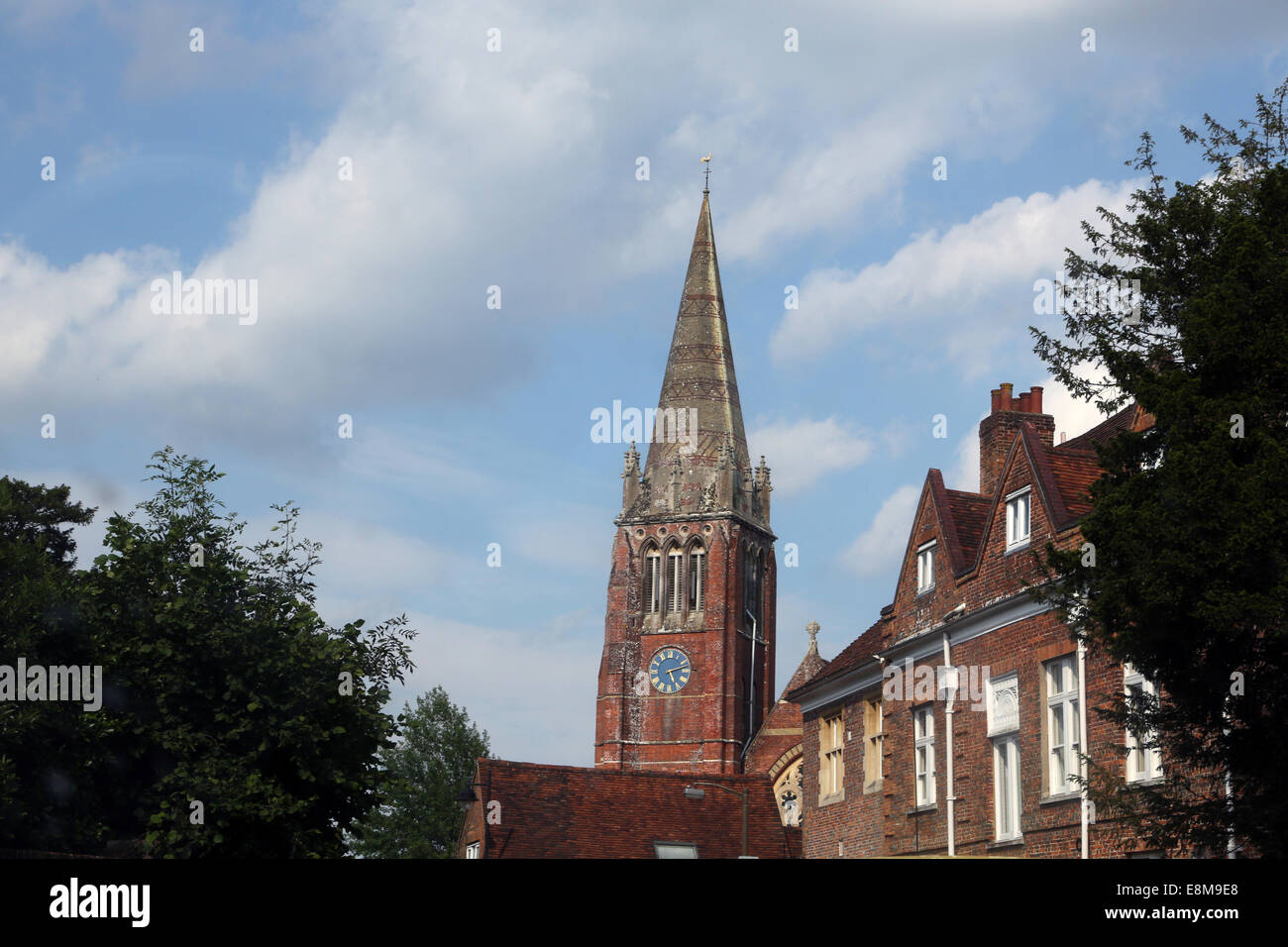 Lyndhurst Nouvelle Forêt Hampshire Angleterre St Michel et tous les Anges construit 1858 - 1870 Banque D'Images