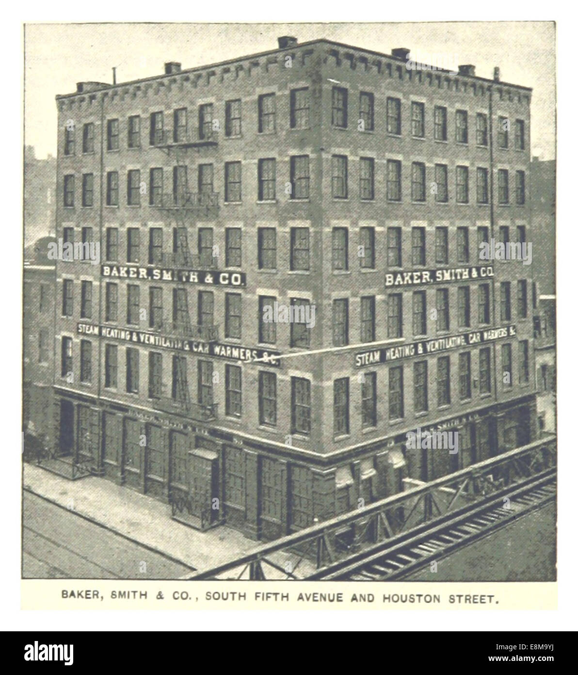 (King1893NYC) pg978 BAKER, SMITH & CO. AU SUD DE LA CINQUIÈME AVENUE ET HOUSTON STREET Banque D'Images