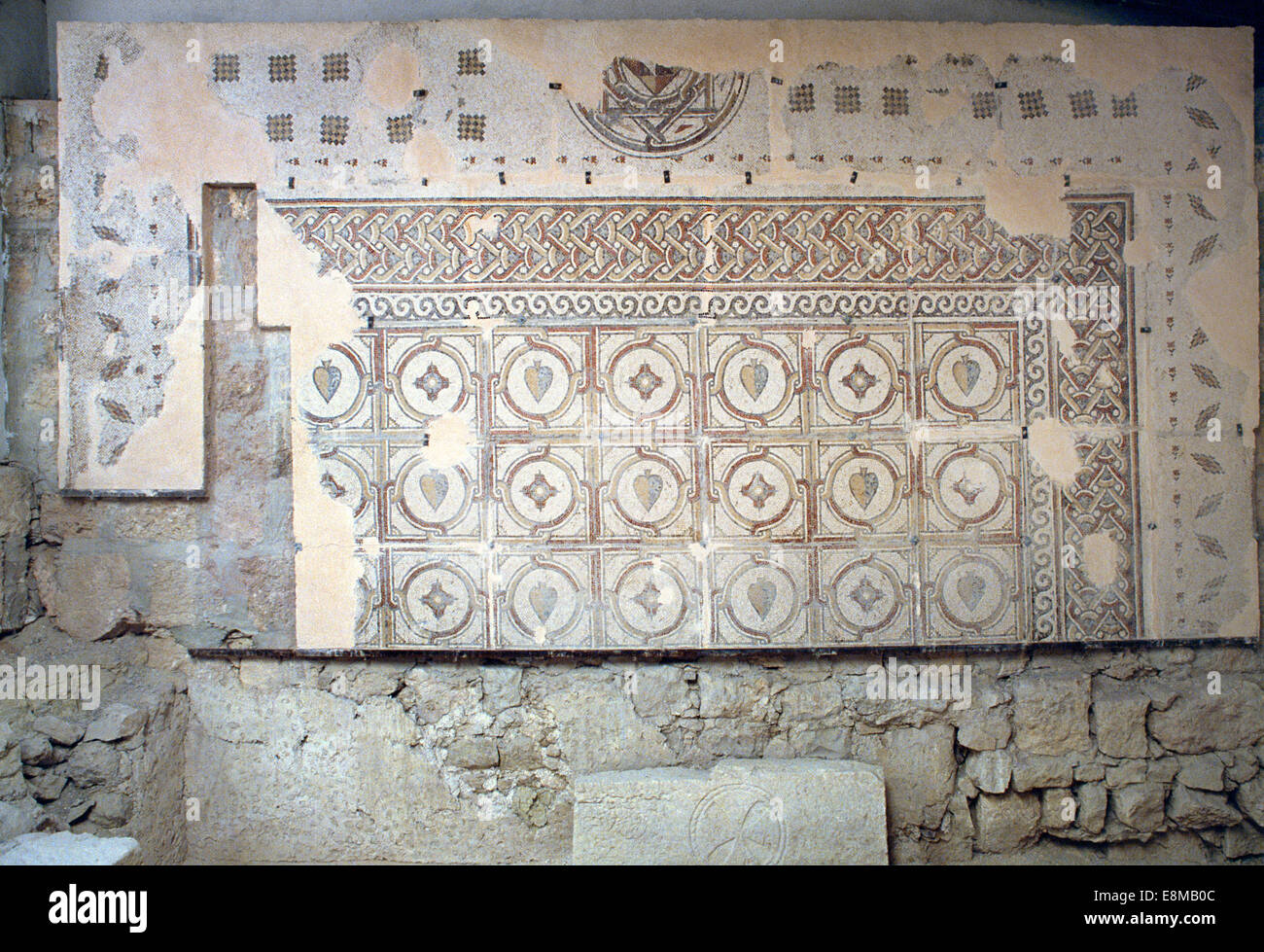 Mount Nebo Jordan Memorial Church of Mosaïque Banque D'Images