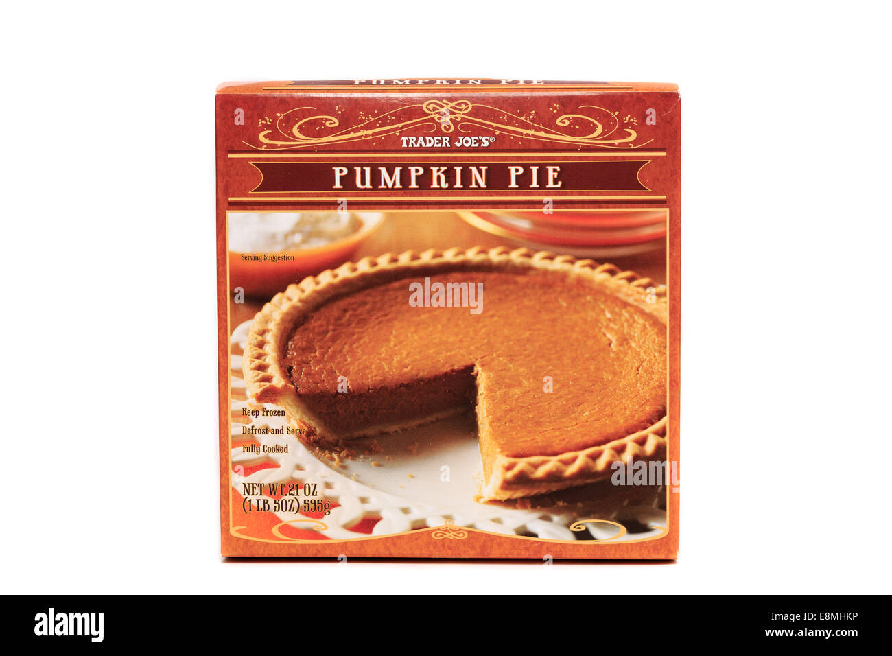 Trader Joe's à la citrouille préparés congelés Banque D'Images