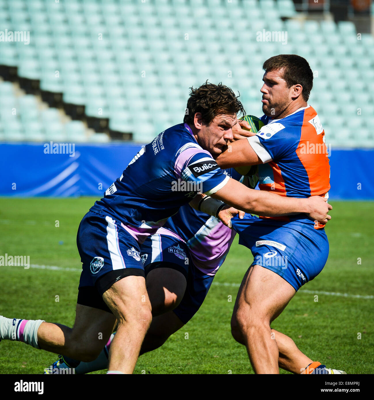Sydney, Australie - 11 octobre 2014 : une plus grande Sydney Rams s'attaquer à Melbourne en hausse.. Credit : MediaServicesAP/Alamy Live News Banque D'Images