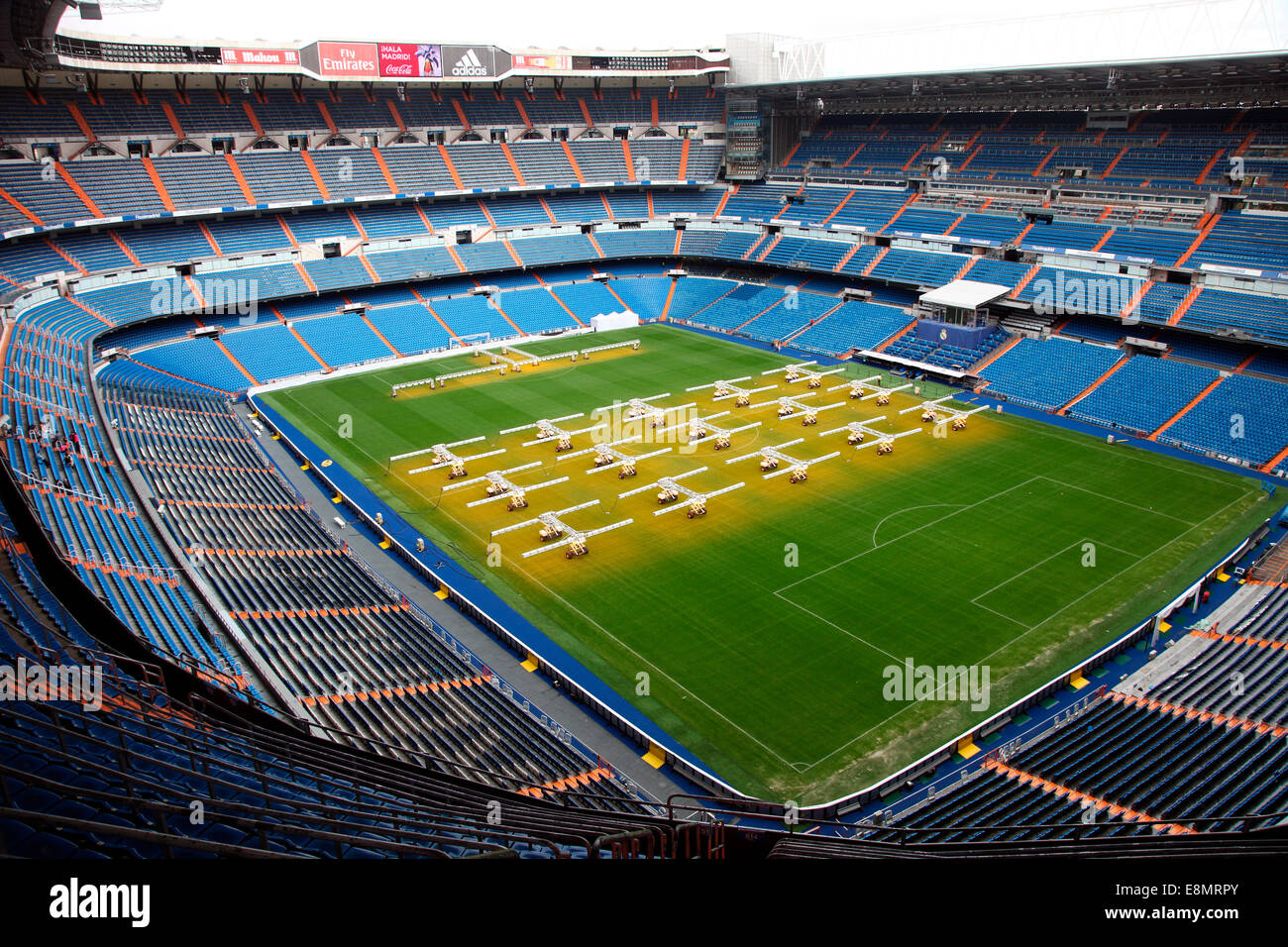 Le stade du Real Madrid Madrid. Banque D'Images