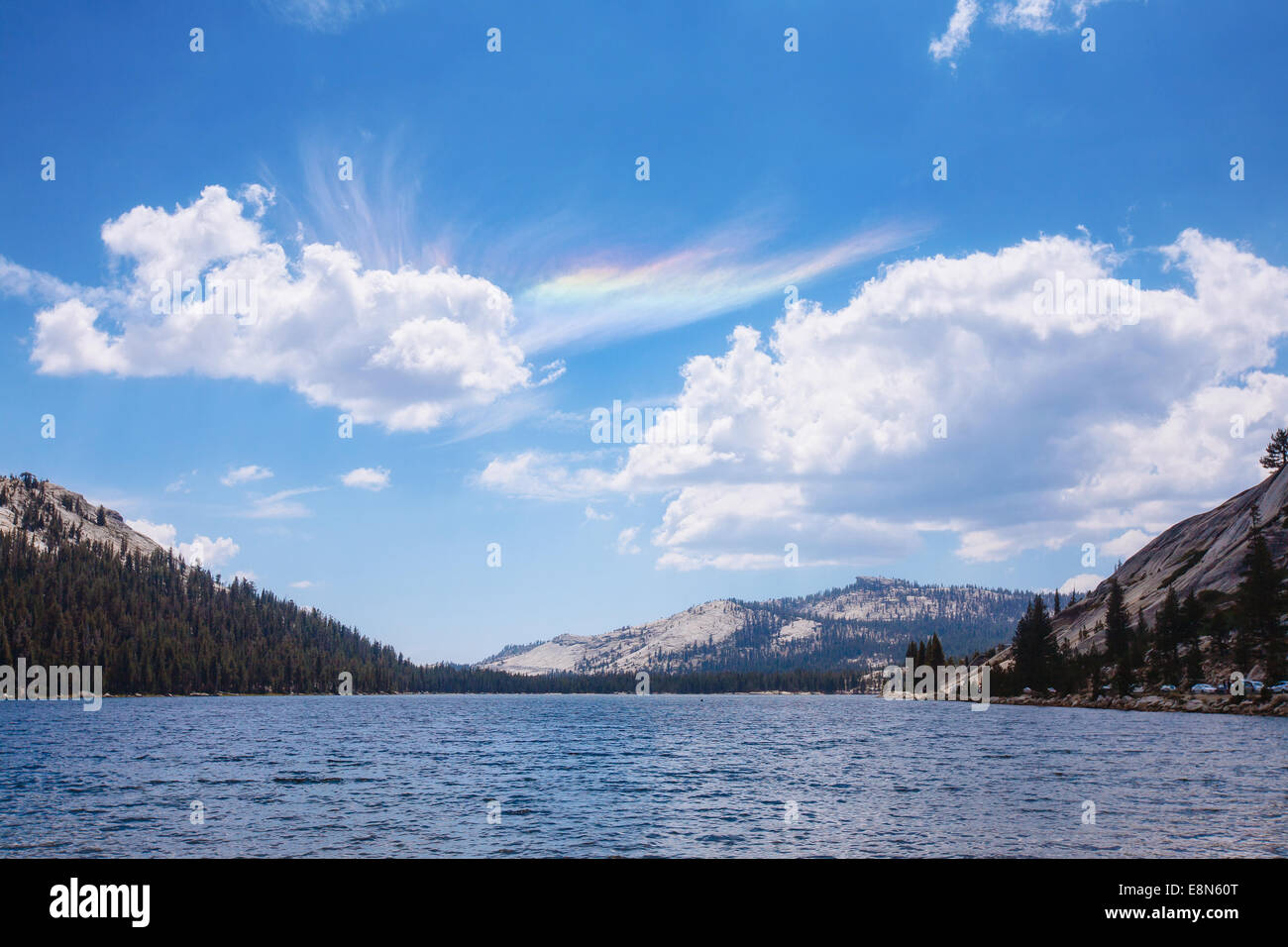 Lac Tenaya avec optique sky Banque D'Images