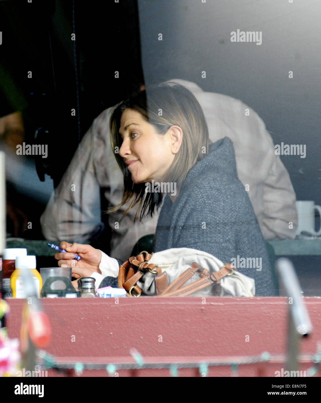 Les cicatrices du visage avec Jennifer Aniston sur le tournage de 'Cake