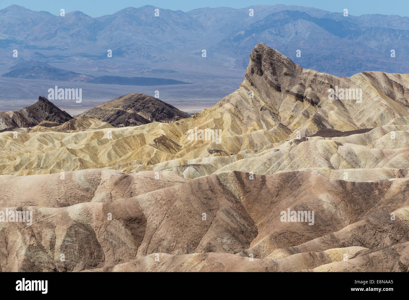 Badlands de la Zabriskie Poins, Death Valley National Park, California, USA Banque D'Images