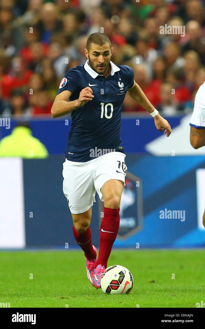 Stade de France, Saint-Denis, France. Oct 11, 2014. Le football international friendly. La France contre le Portugal. Karim Benzema (France) Crédit : Action Plus Sport/Alamy Live News Banque D'Images
