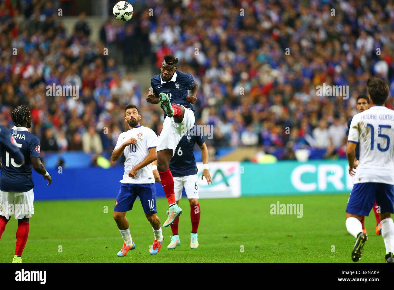 Stade de France, Saint-Denis, France. Oct 11, 2014. Le football international friendly. La France contre le Portugal. Paul Pogba (France) Crédit : Action Plus Sport/Alamy Live News Banque D'Images