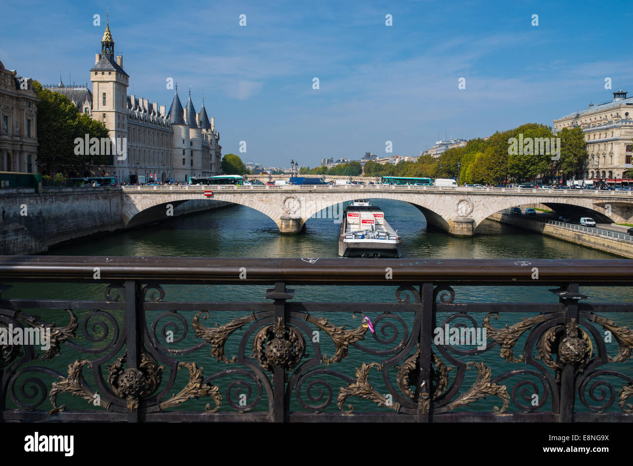 Vue sur la Seine, Paris, France Banque D'Images