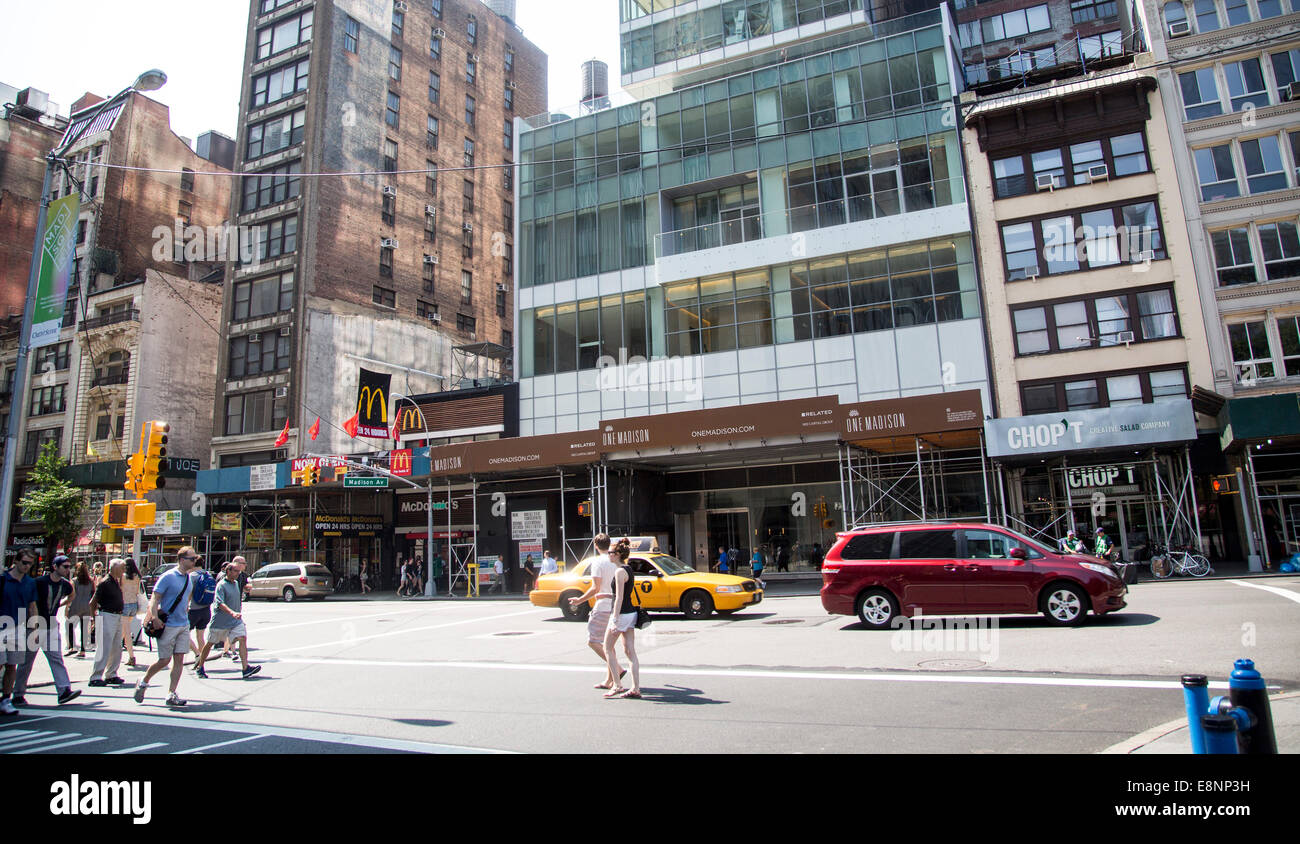 Un Madison accueil de Rupert Murdoch New York Banque D'Images