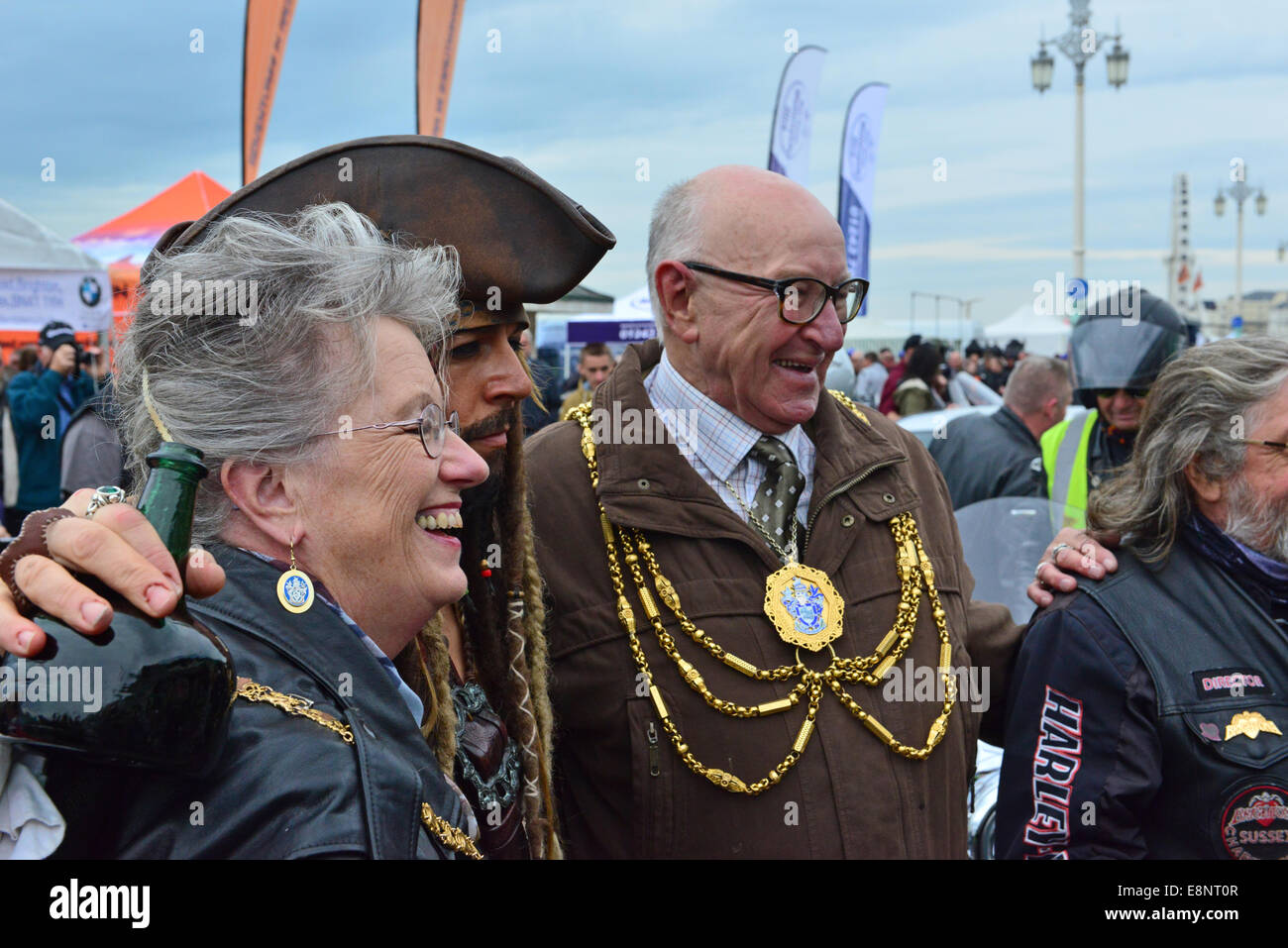 Brighton, UK. 12 octobre, 2014. Le maire et le maire à l'Brightona Heart Foundation festival à Maderia dur Brighton, Sussex, UK. Crédit : Paul Briden/Alamy Live News Banque D'Images