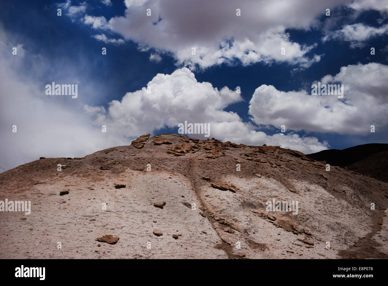 La géologie du désert d'Atacama, au Chili, en Amérique du Sud. Banque D'Images