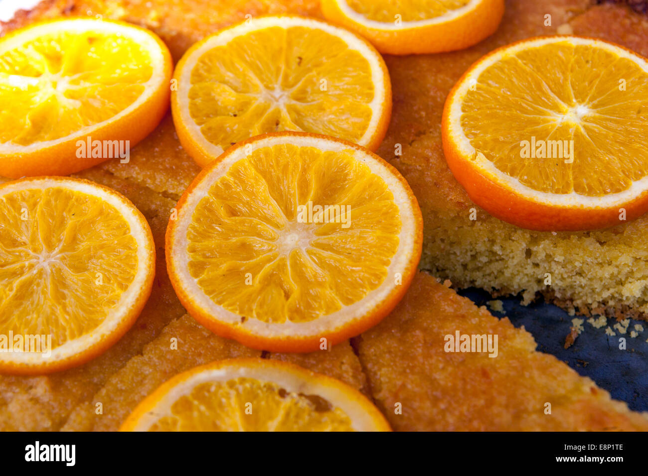 Gâteau orange, pâtisseries sucrées Banque D'Images