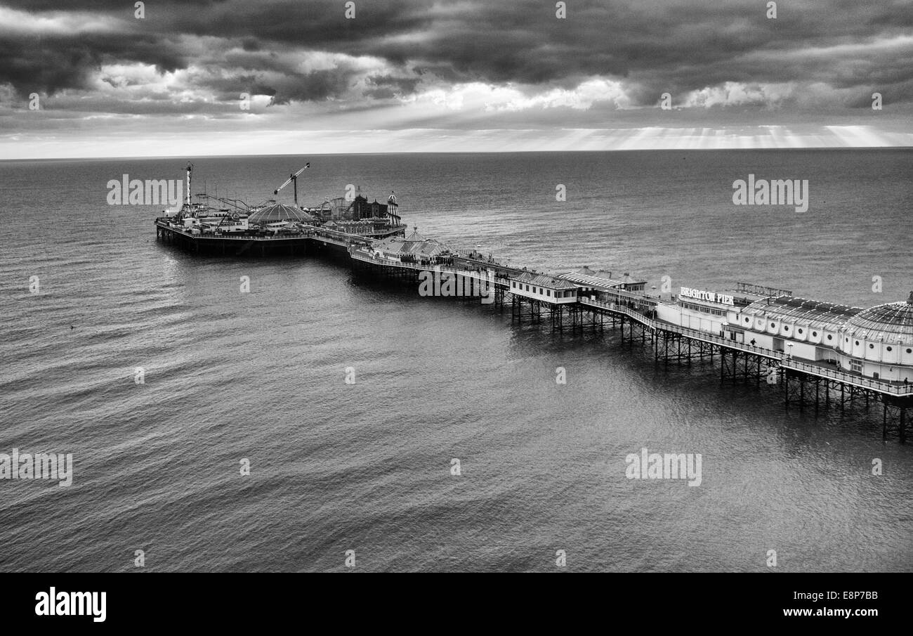 Brighton Pier au crépuscule Banque D'Images