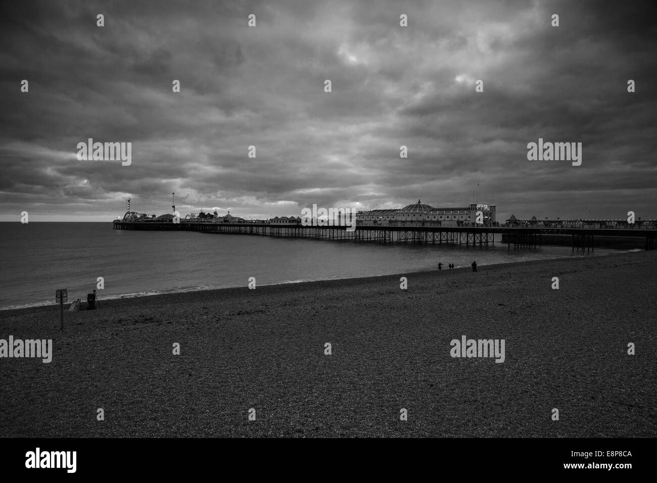 Brighton Pier au crépuscule Banque D'Images