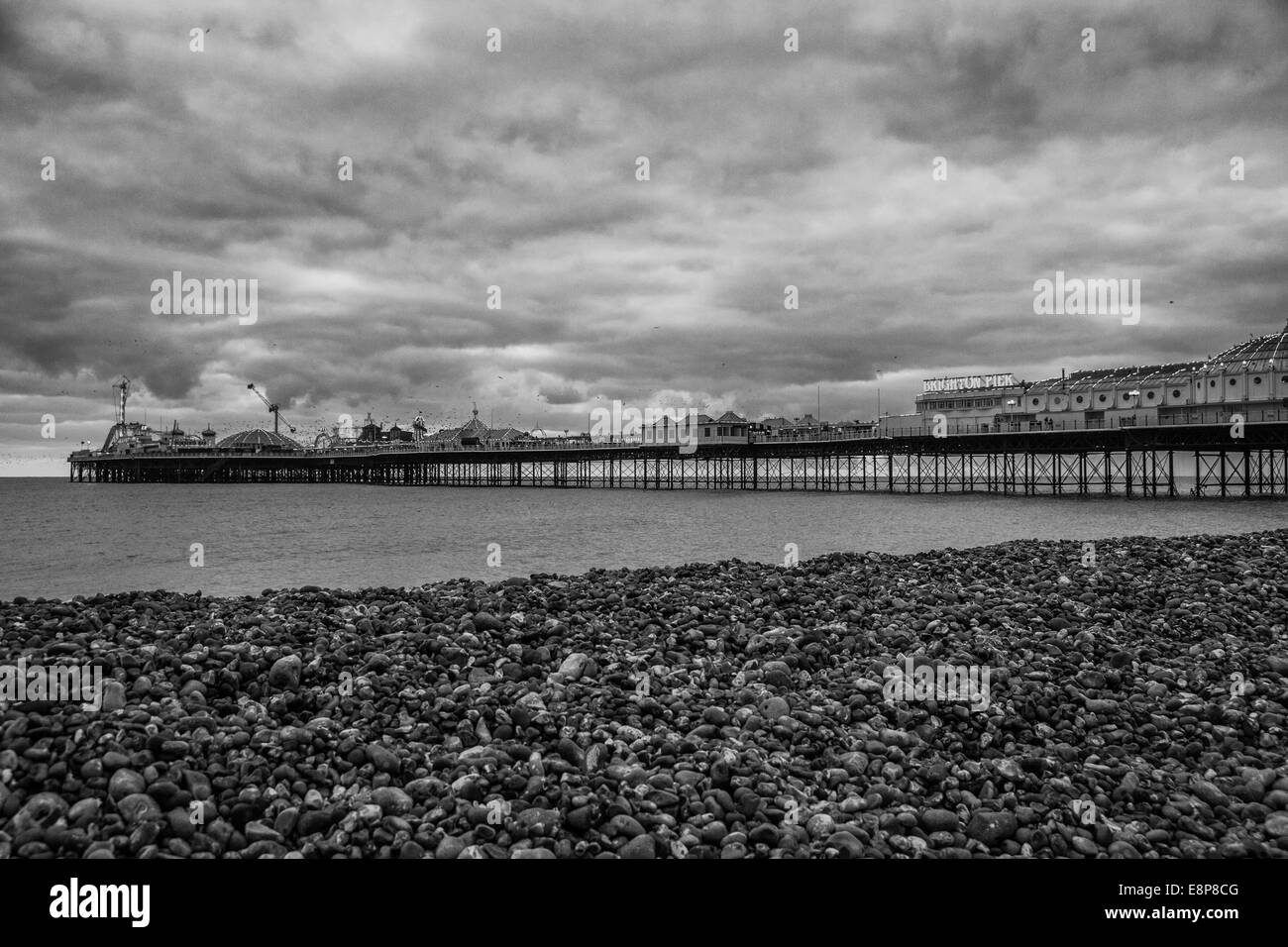 Brighton Pier au crépuscule Banque D'Images