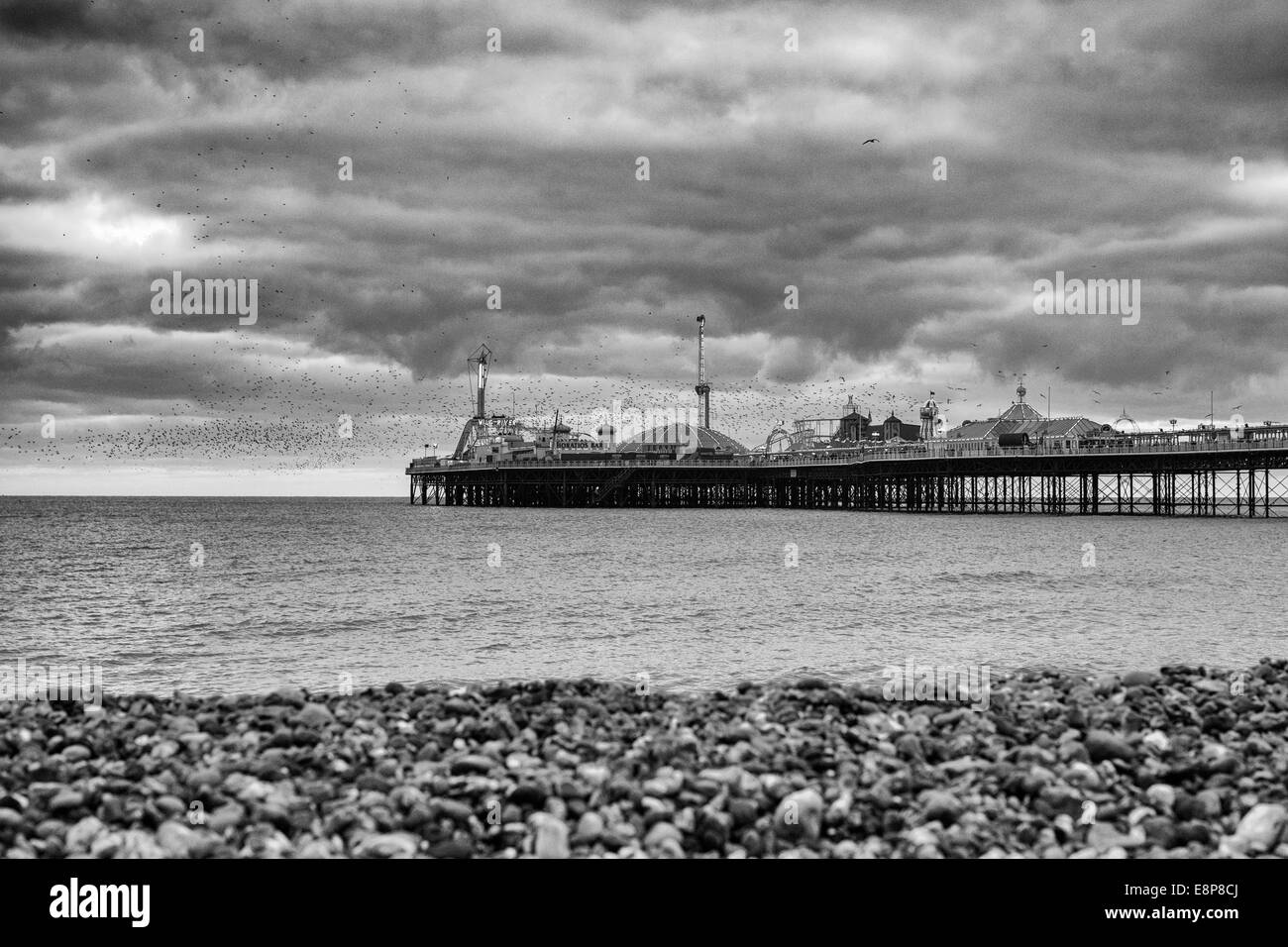 Brighton Pier au crépuscule Banque D'Images